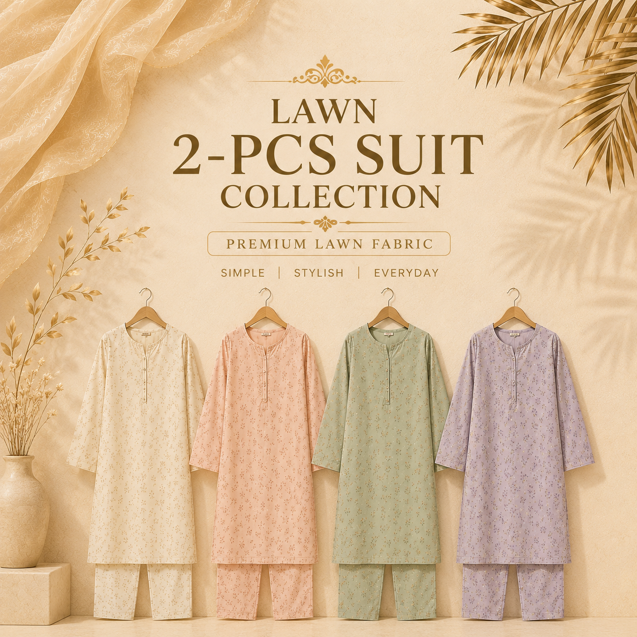 Printed Lawn 2-Pc suit