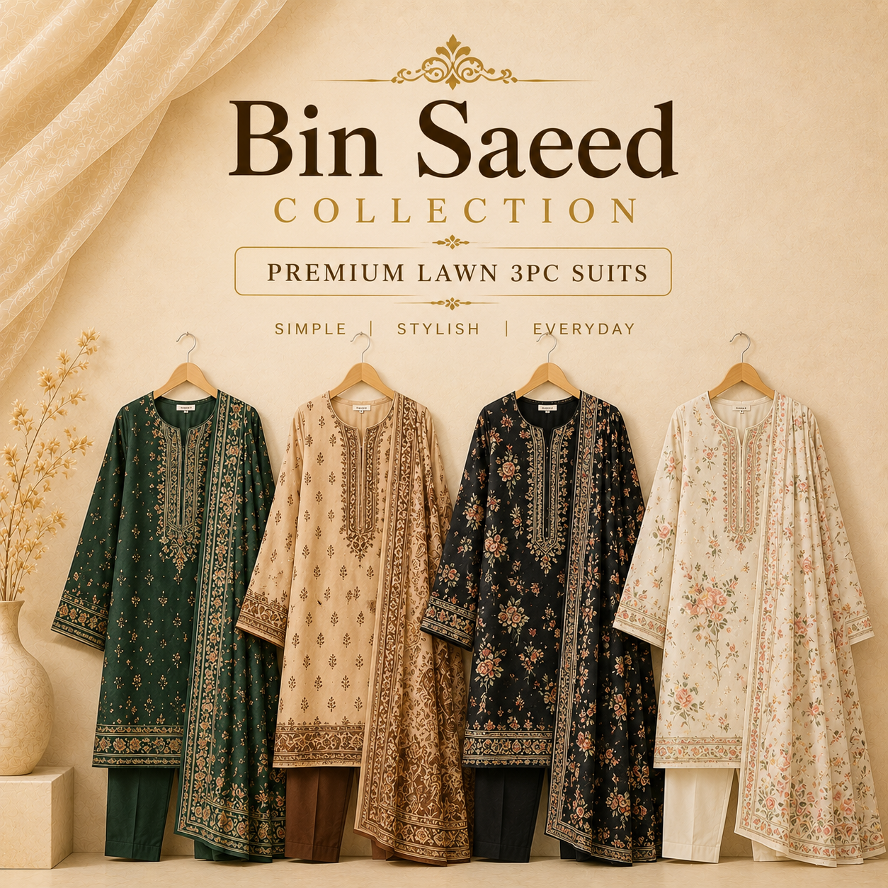 Unstiched Bin Saeed Collection
