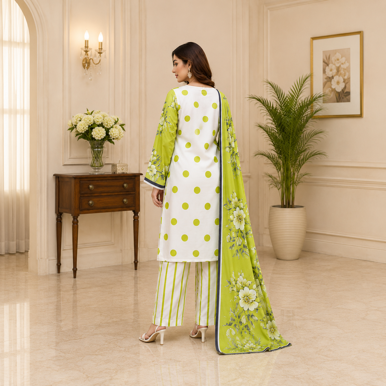 Unstiched Printed lawn 3-pc