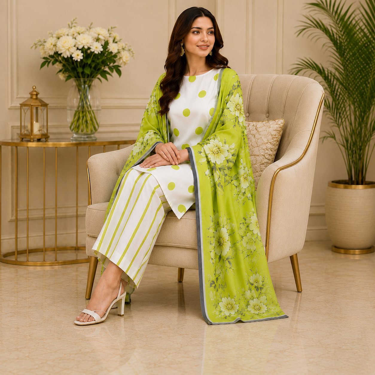 Unstiched Printed lawn 3-pc
