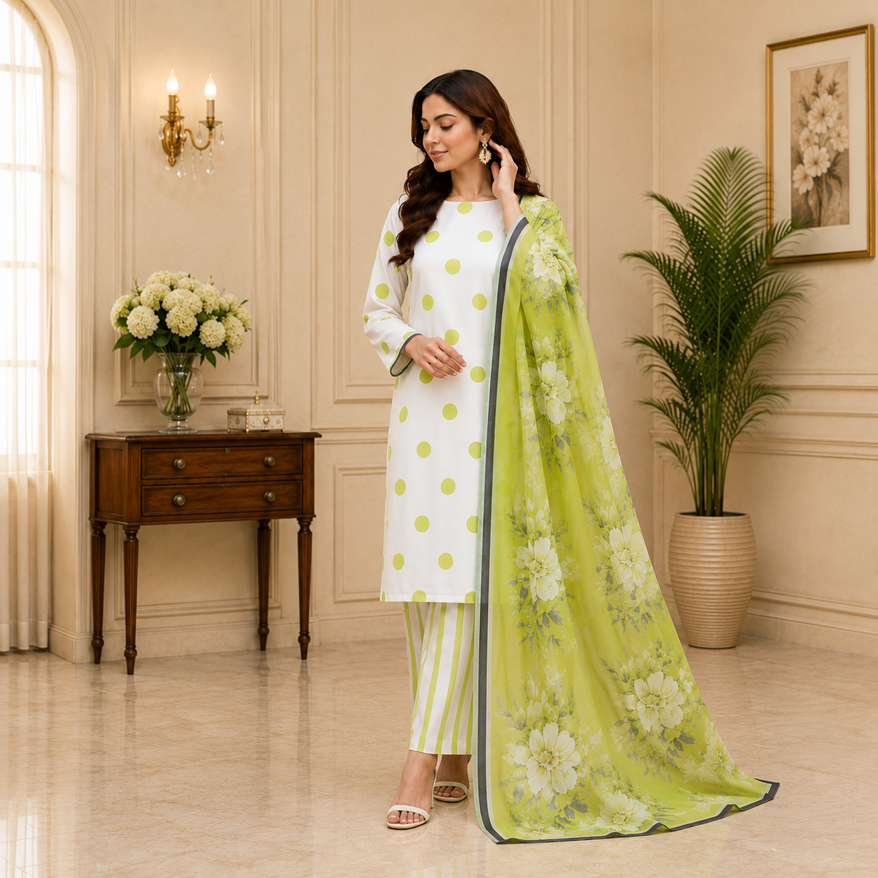 Unstiched Printed lawn 3-pc