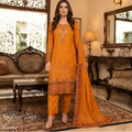 Premium Lawn 3-Piece Suit with Printed Chiffon Dupatta